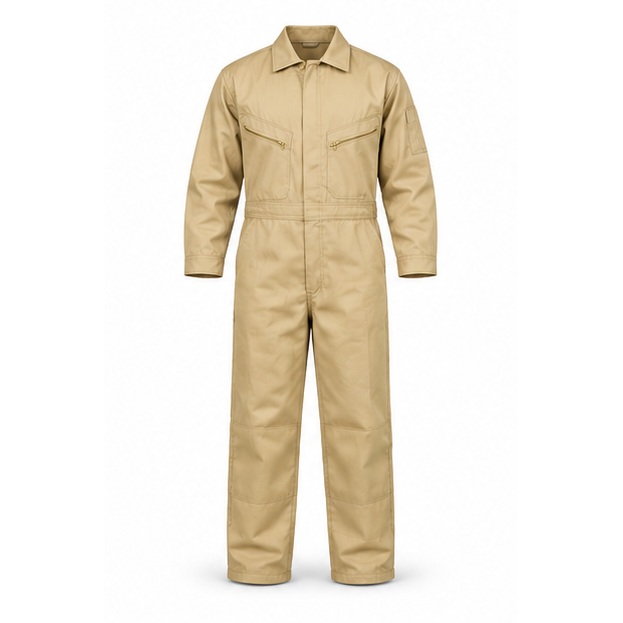 Vaultex, FR Coverall with Labels, Beige Color