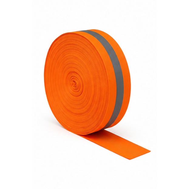 Vaultex, Reflective Tape, 2 Inch, Orange & Grey Color, 100 Meters