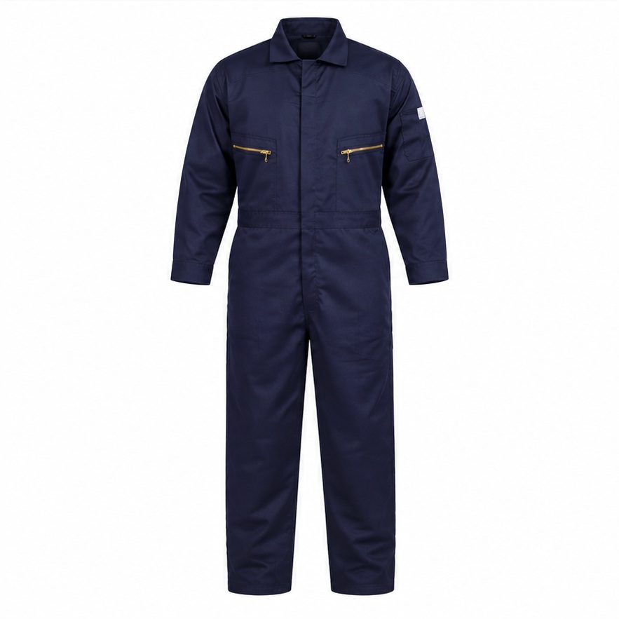 Vaultex, Fire Retardant Coverall, 320 Gsm, Navy Blue Color