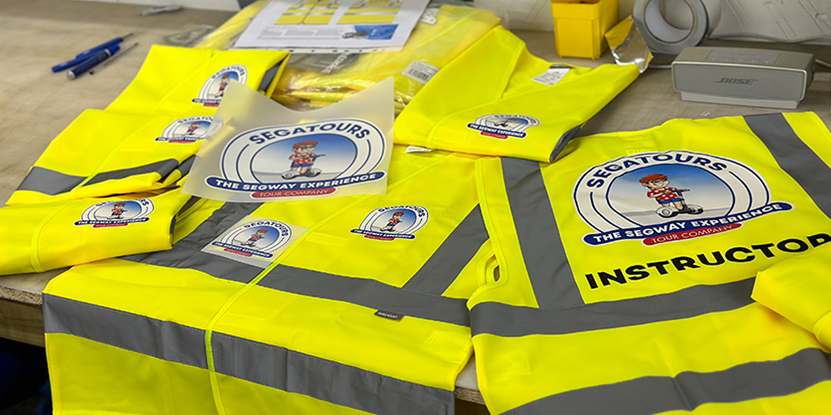 Petrol blue technical uniform ready for measured company logo placement