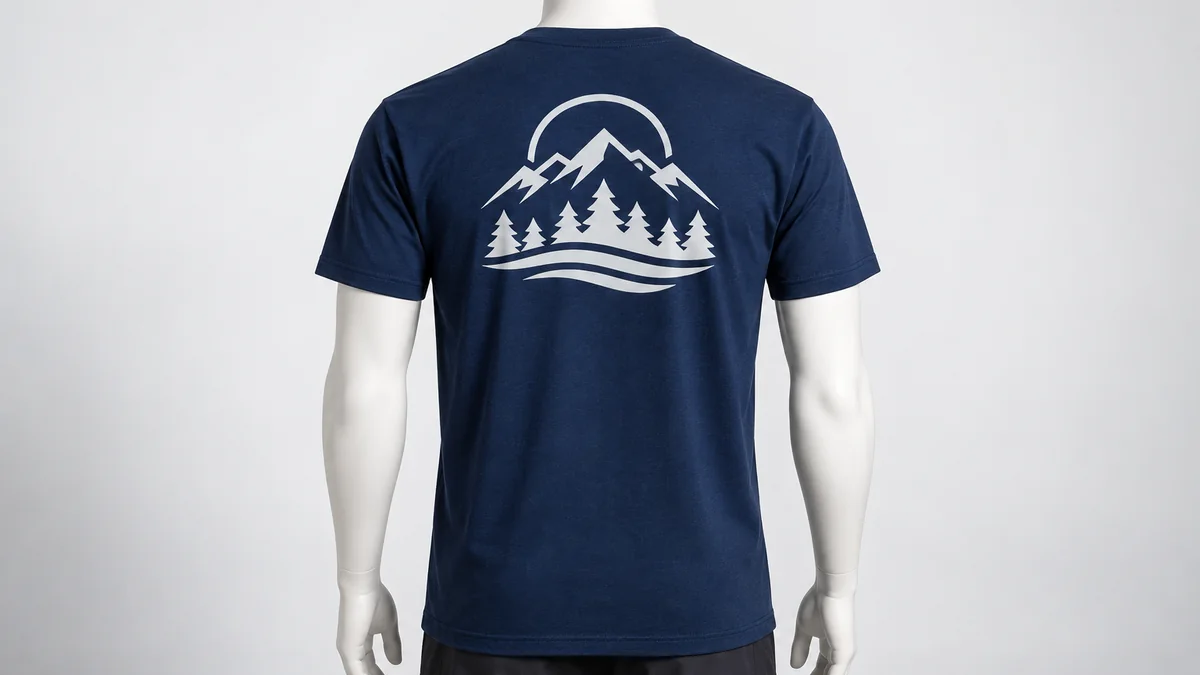 Large upper-back print for staff team identification