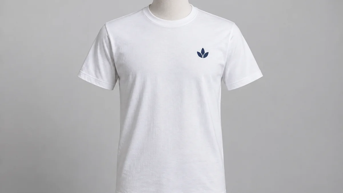 White cotton company T-shirt for Dubai staff