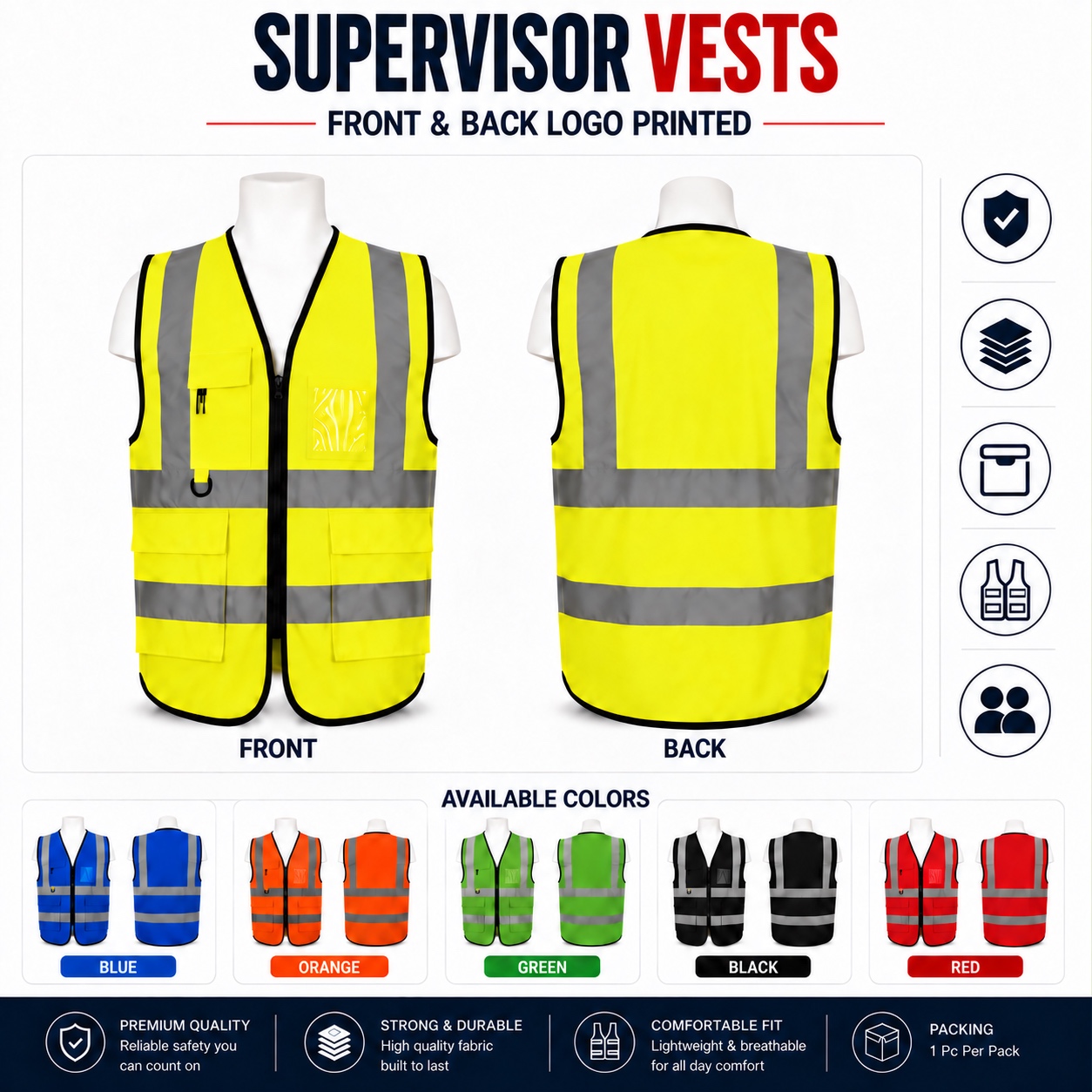 Current Xpertone safety-vest category image used to illustrate procurement and logo-placement checks