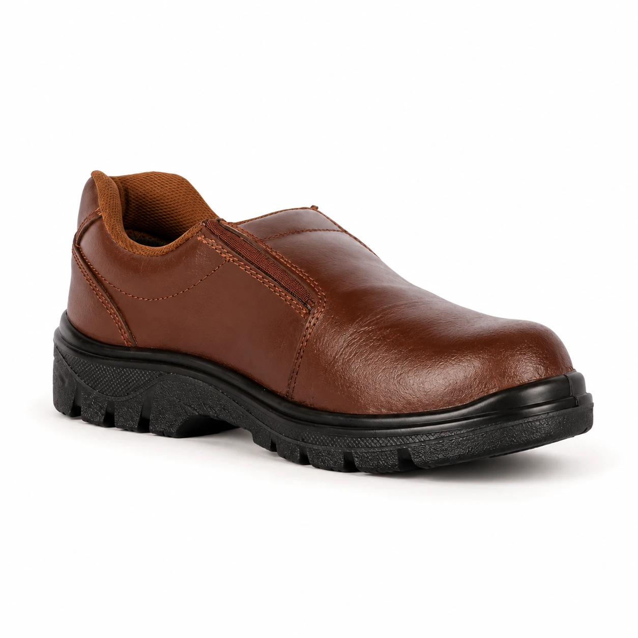 Vaultex, SBP Executive Protective Footwear without Lace, Brown Color