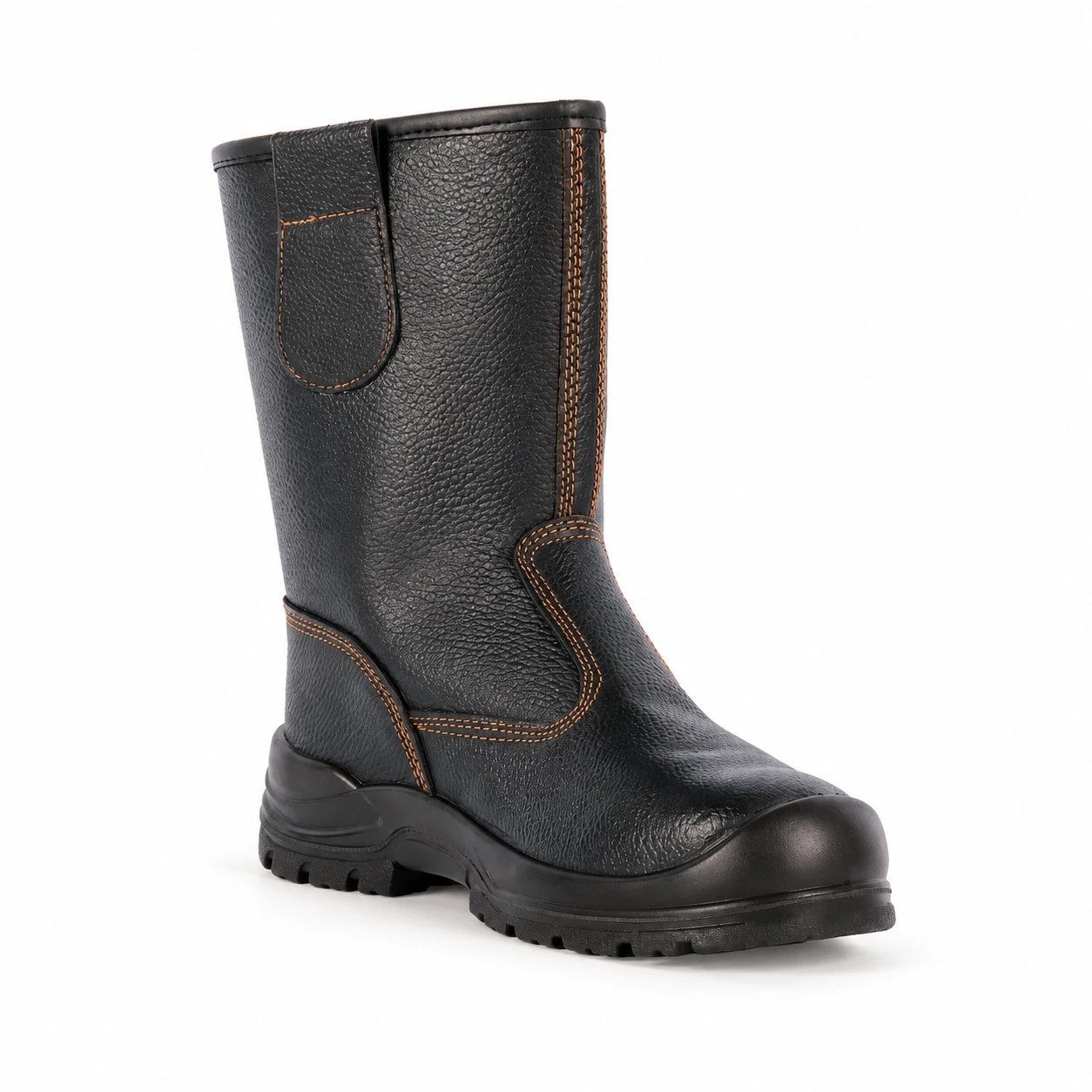 Vaultex, SBP Breathable Leather Rigger Boot, Black Color