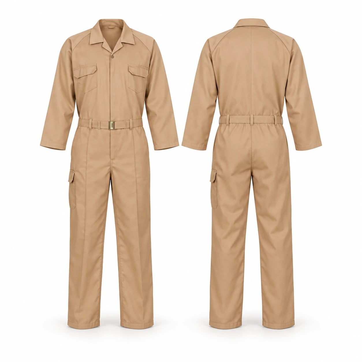 Vaultex, 100% Twill Coverall, Beige Color
