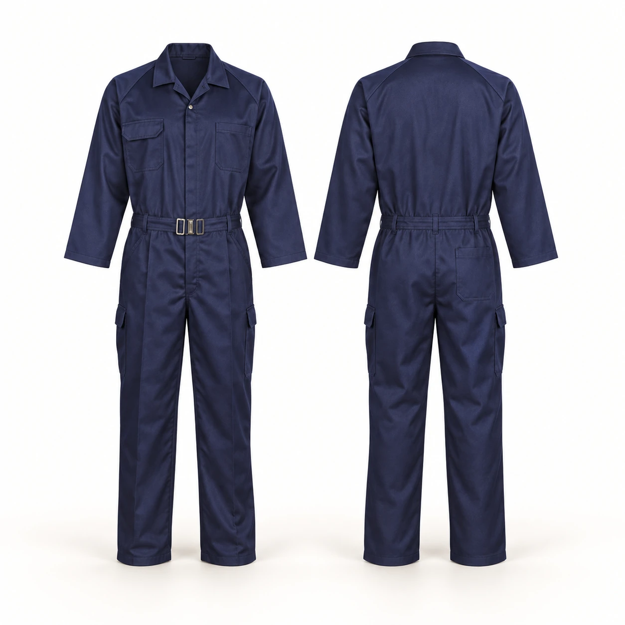Vaultex, 100% Twill Coverall, Navy Blue Color