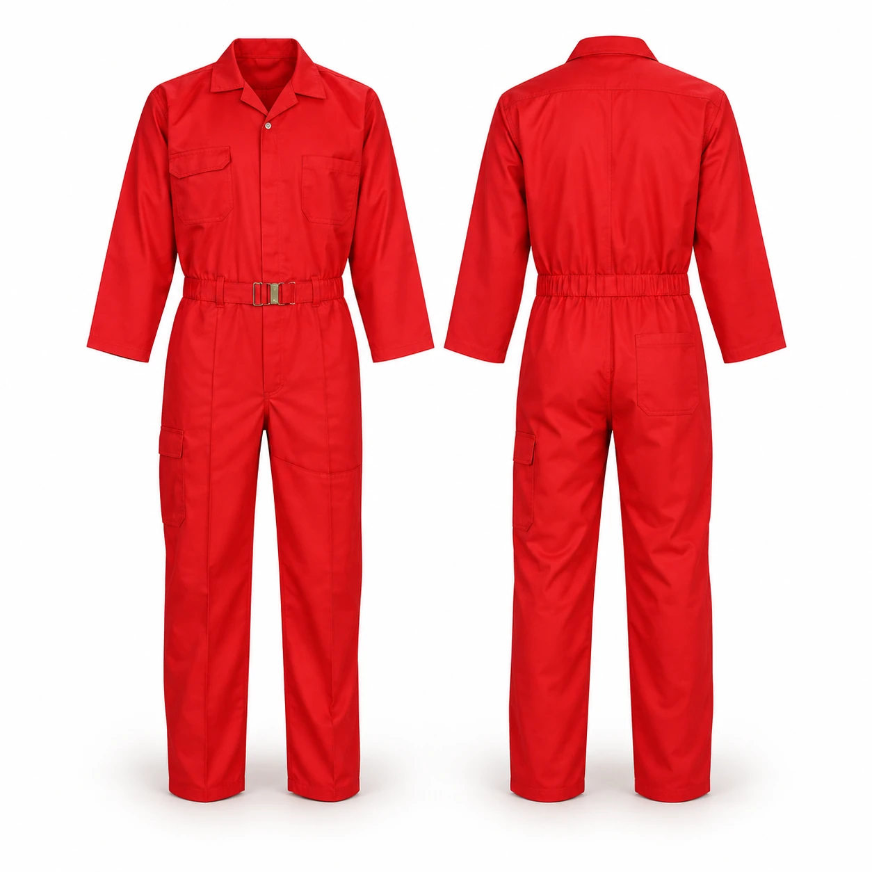 Vaultex, 100% Twill Coverall, 190 Gsm, Red Color