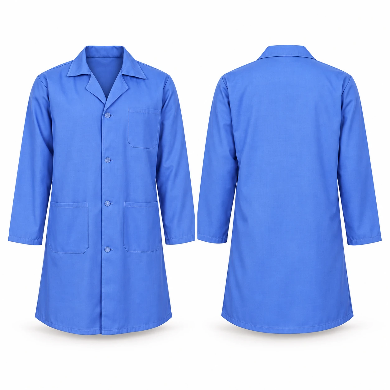 American Tag, 35/65 Lab Coat, Petrol Blue Color
