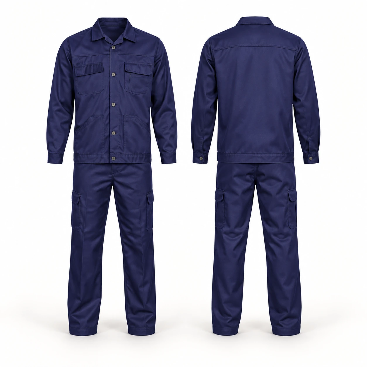 Armstrong, 100% Twill Pant & Shirt, Navy Blue Color