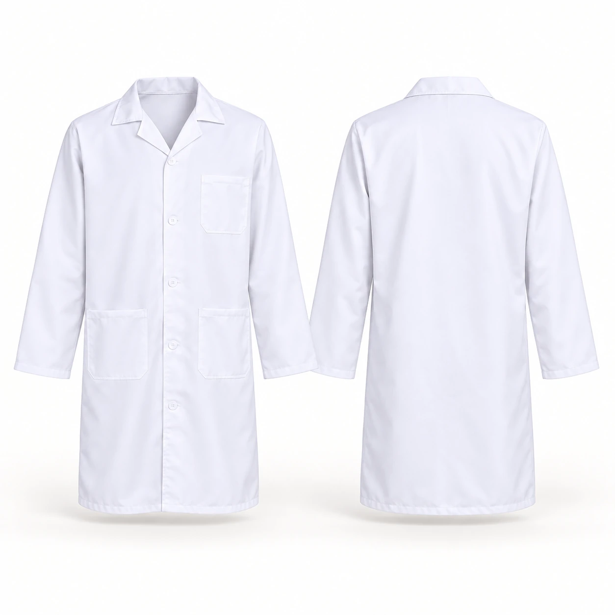 Vaultex, WR Finish Lab Coat, 190 Gsm, White Color