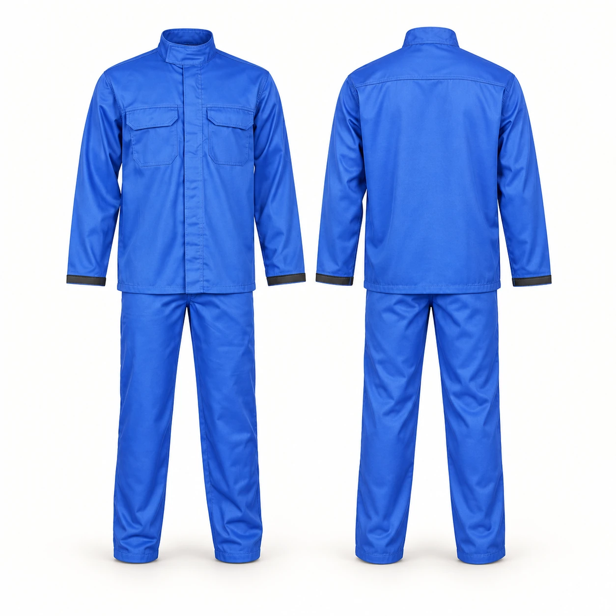 Vaultex, Class 2 Welding Pant & Shirt with Antistatic, 250 Gsm, Royal Blue Color