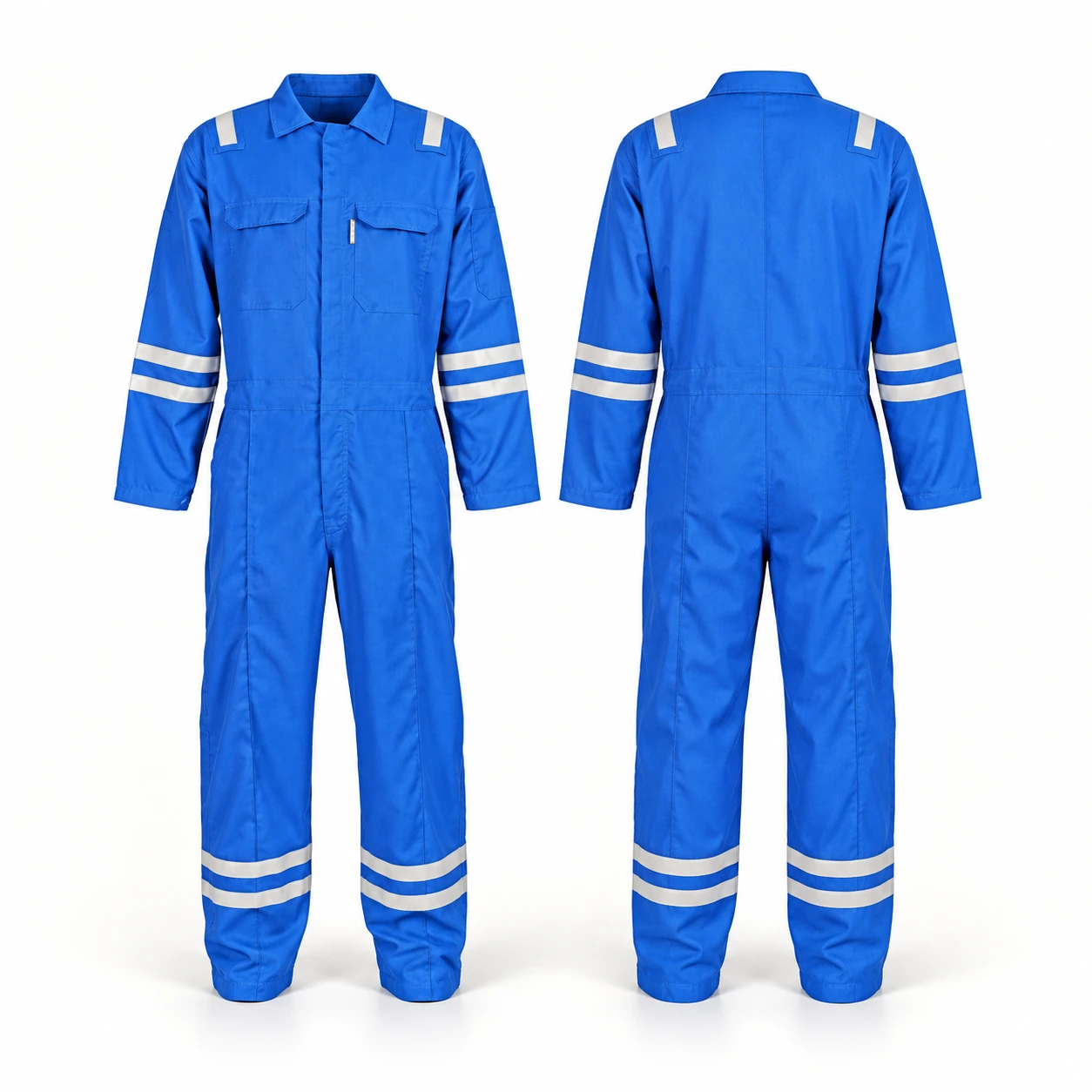 Vaultex, IFR Aramid Coverall, 93% Meta-Aramid, 5% Para-Aramid, 2% Antistatic, UL Listed, Royal Blue