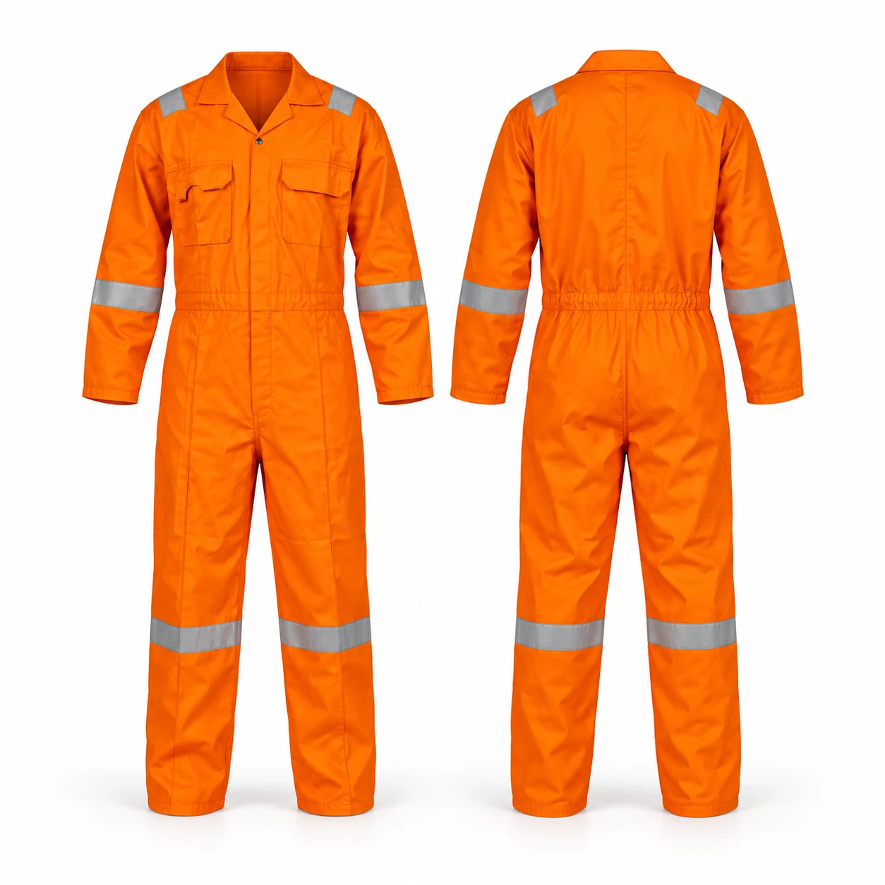 Vaultex, 100% Cotton Coverall with Reflective, Orange Color