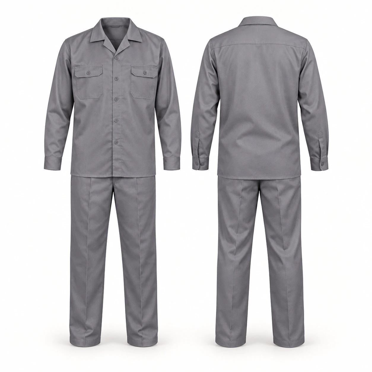 Vaultex, 100% Twill Pant Shirt, Grey Color