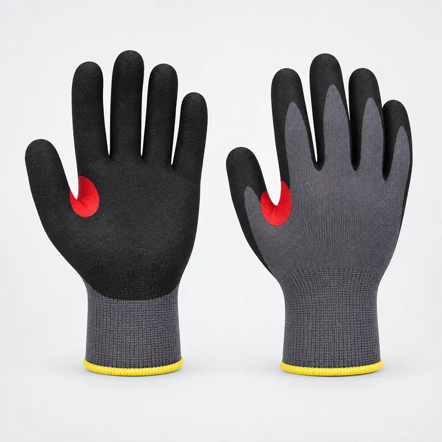 Vaultex, Nitrile Foam Coated Gloves & Crotch Thumb