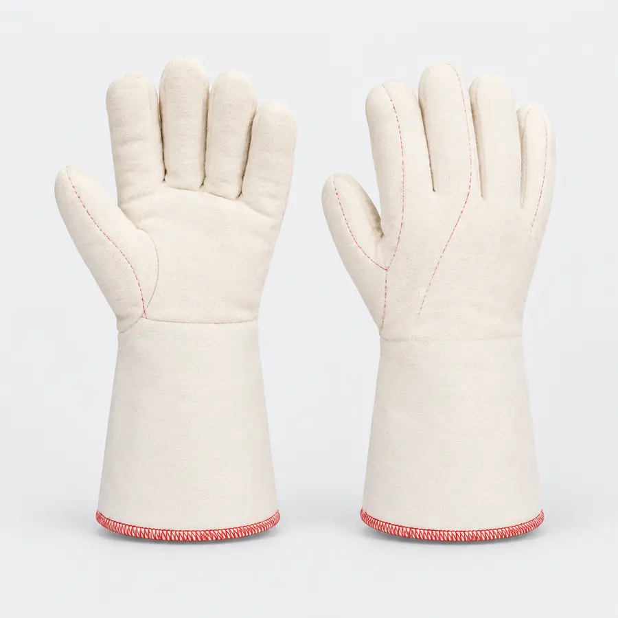 Vaultex, Cotton Canvas Hot Mill Gloves, Heat Resistant upto 250°C for 15 Second