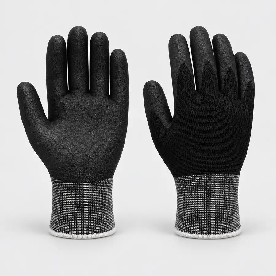 Vaultex, PVC+HPT Coated Gloves with Five Finger Screen Touch, Part No: MOBILE X