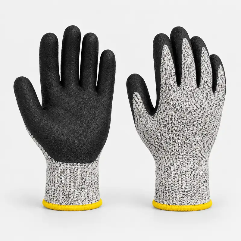 Vaultex, Cut D Gloves with NR Latex Wrinkle Coated