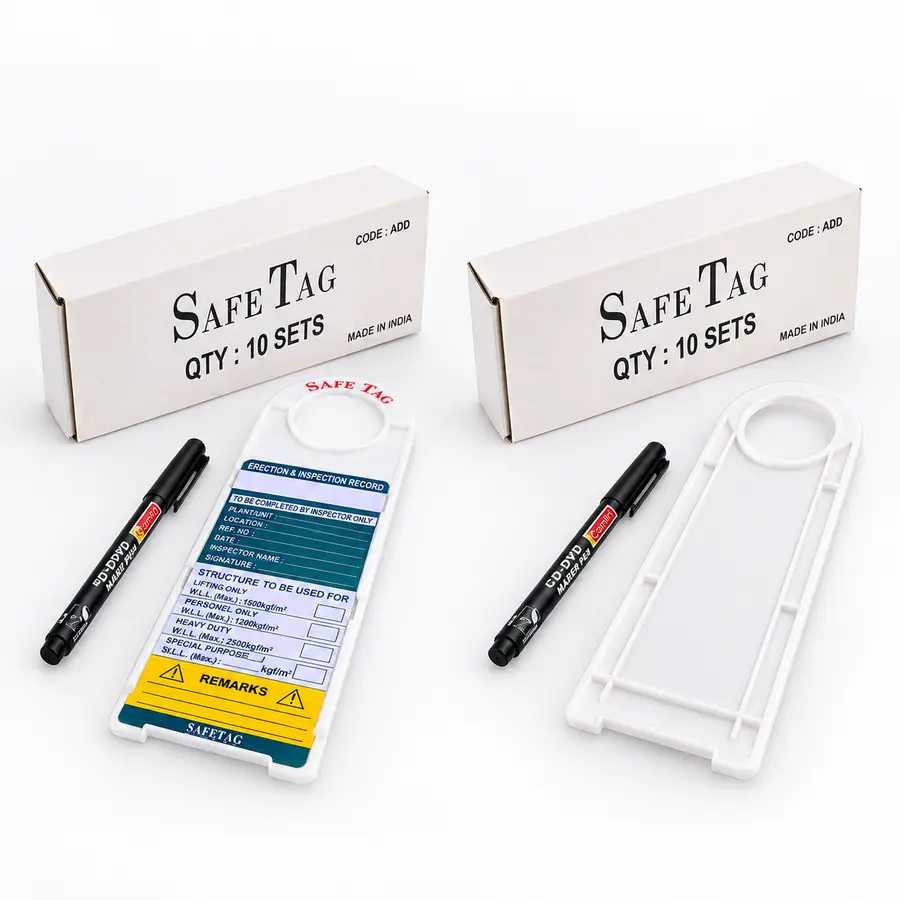 Scafolding Tags, 10 Holder + 2 Marker