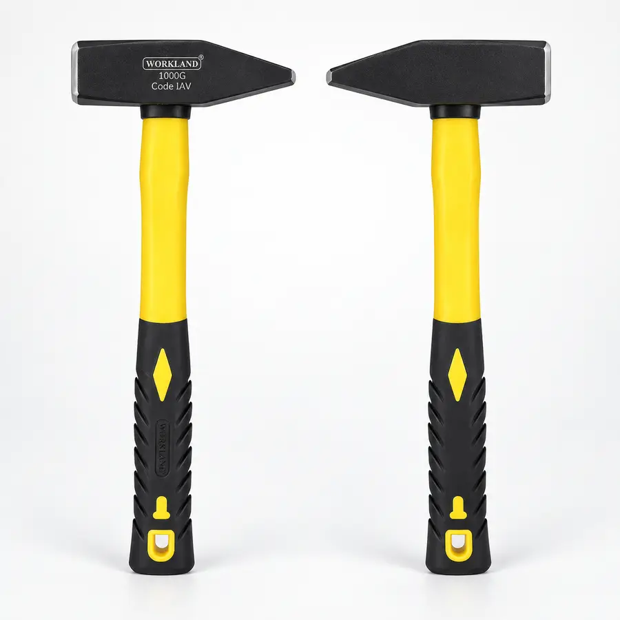 Workland, Machinist Hammer with Fiber Handle, 1000 Grams