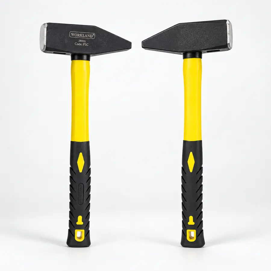 Workland, Machinist Hammer with Fiber Handle, 2000 Grams