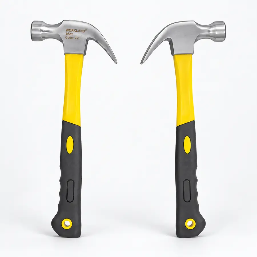 Claw Hammer with Fiber Handle, 16 Oz, 500 Grams