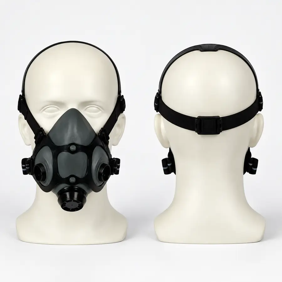 North by Honeywell, 5500 Series Industrial Half Face Mask, Part No: 550030M