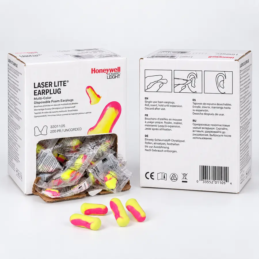 Howard Leight by Honeywell, Uncorded Earplug, Laser Lite, Part No: 3301105
